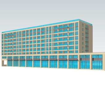 现代办公楼su模型
