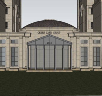 欧式公寓楼su模型