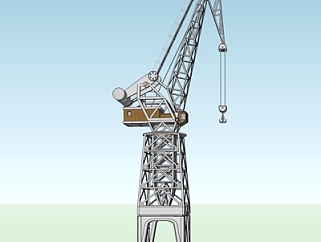 现代吊塔su模型