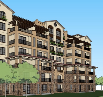 欧式公寓楼su模型