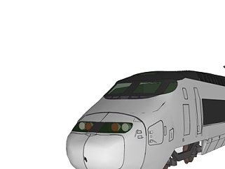 现代列车su模型