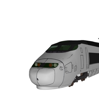 现代列车su模型