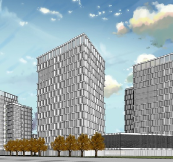 现代高层办公楼su模型