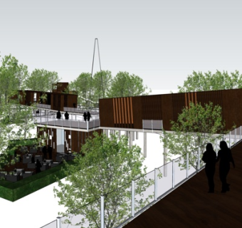 现代石拱桥su模型