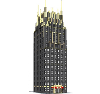 欧式高层住宅su模型