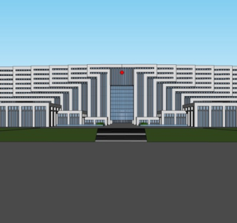 现代行政办公楼su模型