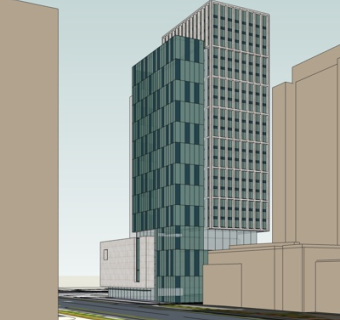 现代高层办公楼su模型