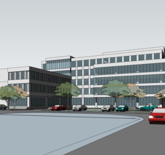 现代高层办公楼su模型