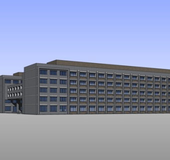 现代办公楼su模型