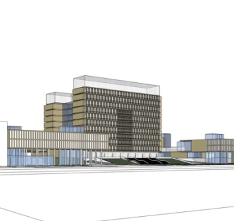 现代酒店su模型