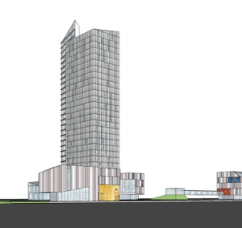 现代高层办公楼su模型