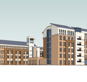 现代办公楼su模型