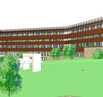 现代办公楼su模型