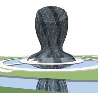 现代高层办公楼su模型