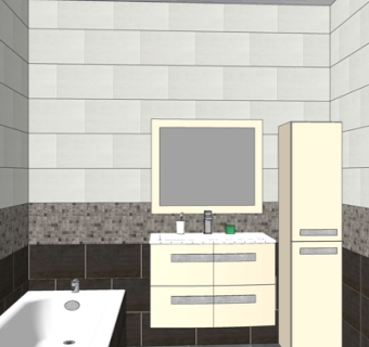 现代卫生间su模型