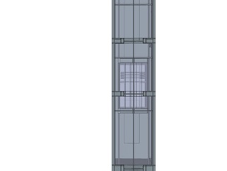 现代观光电梯su模型