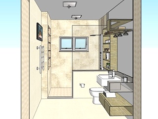 <em>现代卫生间浴室</em>su模型