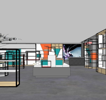 现代售楼处su模型