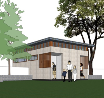 现代凉亭su模型