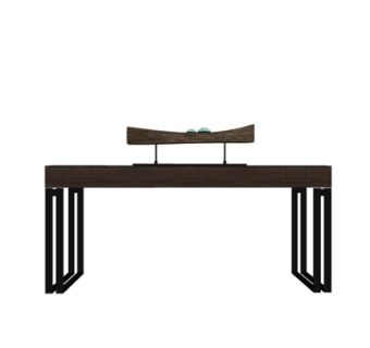 新中式端景柜su模型