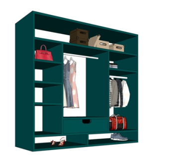 现代衣柜su模型