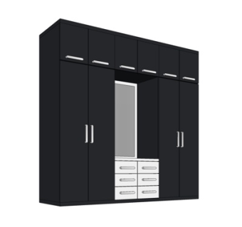 现代衣柜su模型