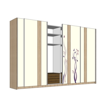 现代衣柜su模型
