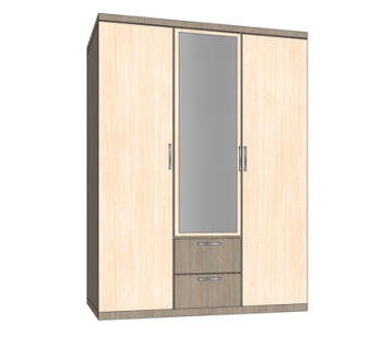 新中式衣柜su模型