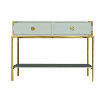 新中式端景柜su模型