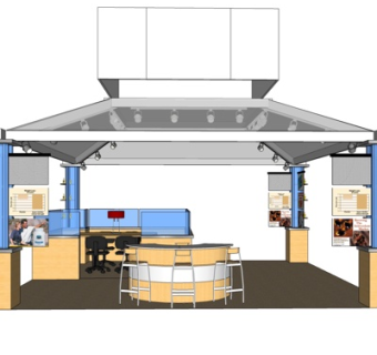 现代办公桌专卖店su模型