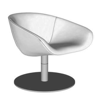 现代休闲椅su模型