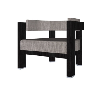 现代布艺休闲椅su模型