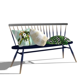 现代休闲椅su模型