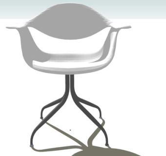 现代休闲椅su模型