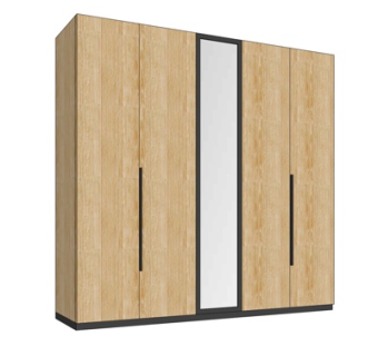 现代实木衣柜su模型