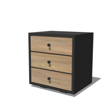 新中式斗柜su模型