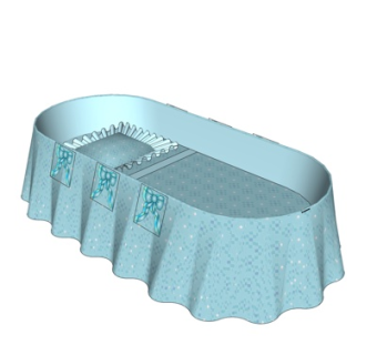 简欧儿童床su模型