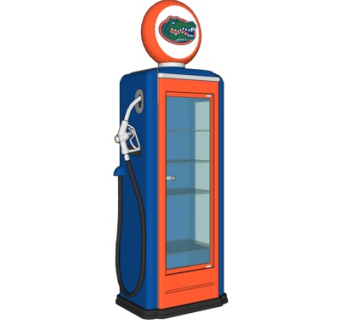 现代超市冰箱su模型