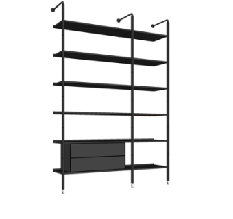 现代铁艺装饰架su模型