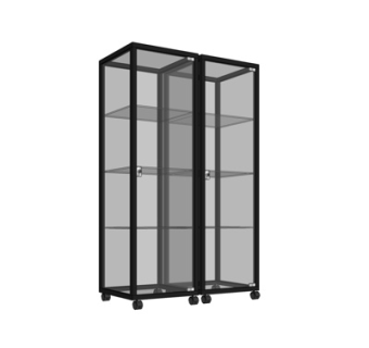 现代玻璃衣柜su模型