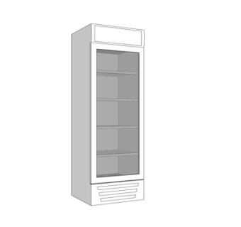 现代超市冰箱su模型