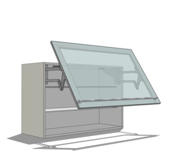 现代壁挂碗柜su模型
