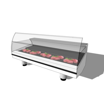 现代超市保鲜柜su模型