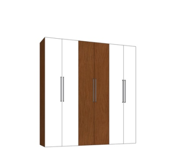 现代实木衣柜su模型