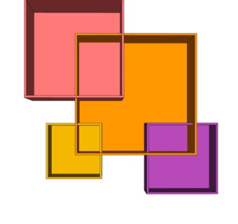 现代实木壁柜su模型