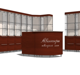 欧式实木酒柜su模型