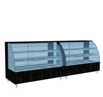 现代超市保鲜柜su模型