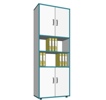 现代实木书柜su模型