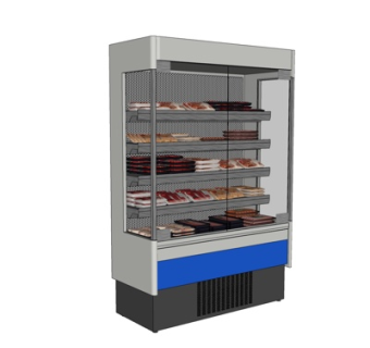 现代超市保鲜柜su模型