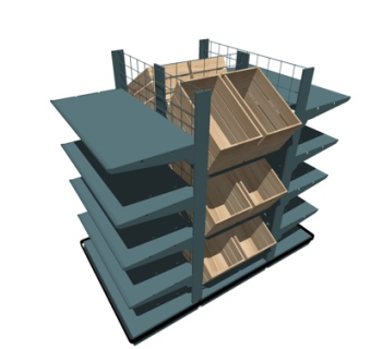 现代超市展示柜su模型